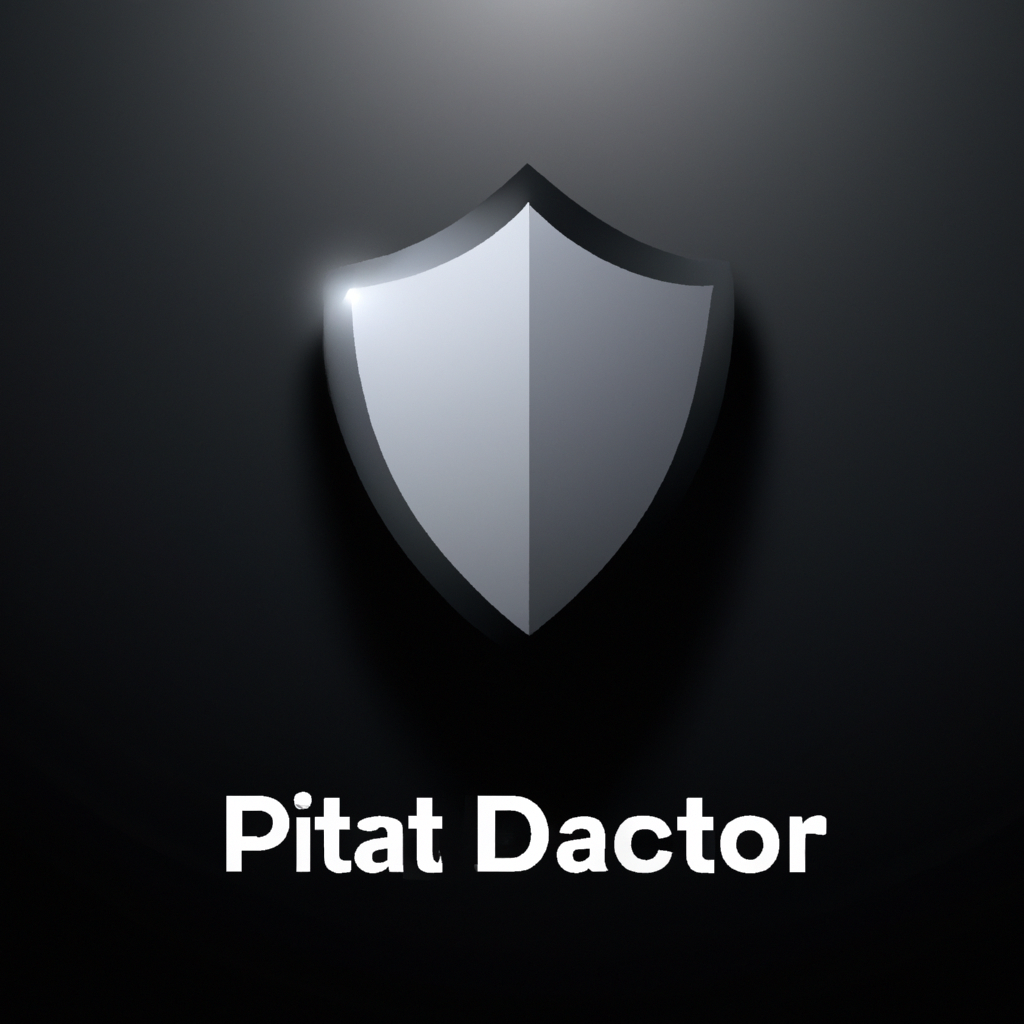 Minimalistic shield icon symbolizing data protection on a soft gradient background